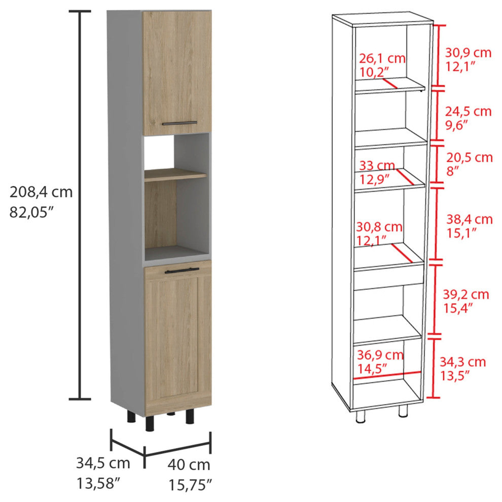 Kitchen Pantry Retrit, Kitchen, Light Pine
