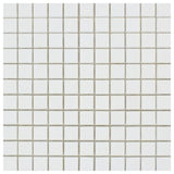 12"x12" Thassos White Greek Marble Polished Mosaic Tile