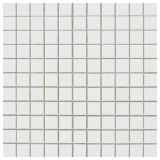 12"x12" Thassos White Greek Marble Polished Mosaic Tile