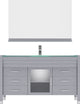 Ava 55" Single Bathroom Vanity Set, Gray