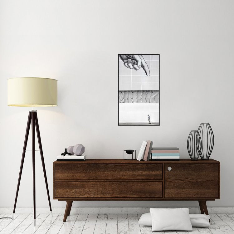 "The Finger Points" Framed Canvas Giclee by Linda Wride, 22x37"