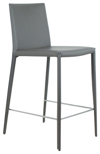 Elite Living Prima Modern 26" Counter Height Bar Stool, Gray