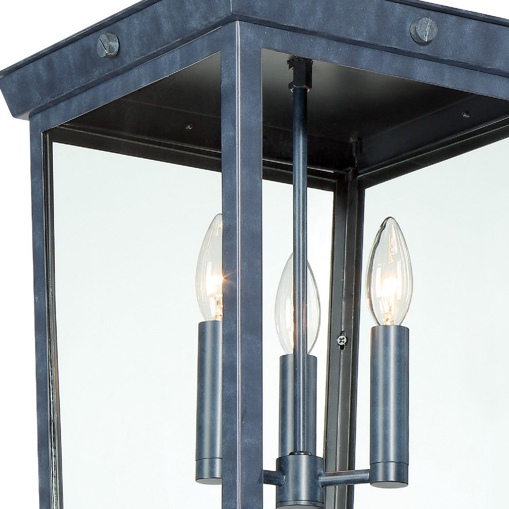 Belmont 3 Light Graphite Outdoor Pendant