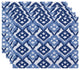 18"x14" Hipster, Geometric Print Placemat, Blue, Set of 4