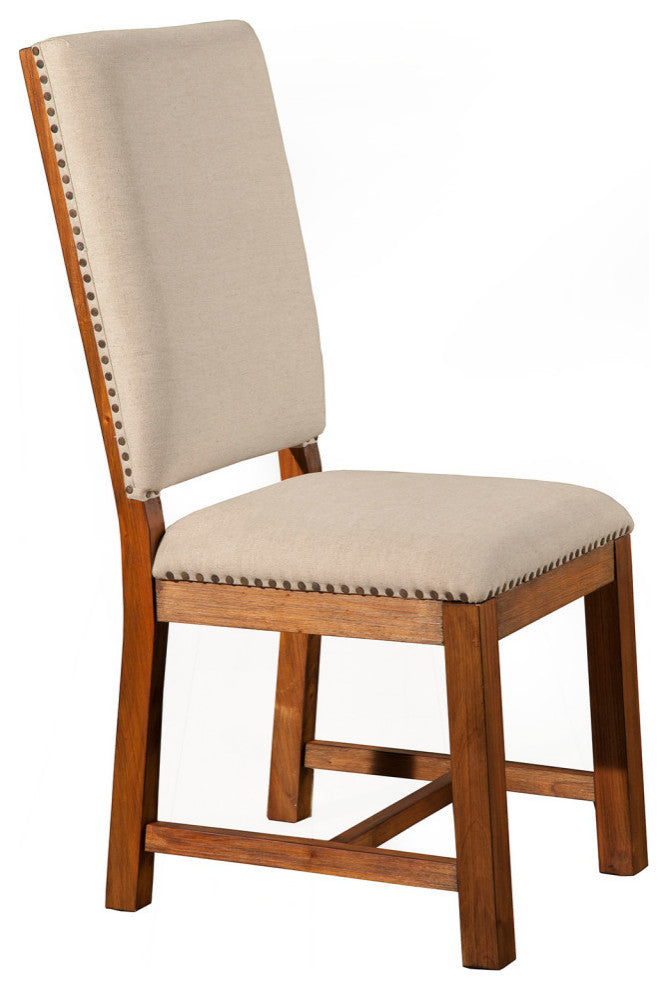 Shasta Set of 2 Upholstered Side Chairs, Salvaged Natural