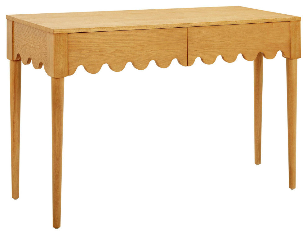 Oodle Natural Ash 2-Drawer Desk Natural