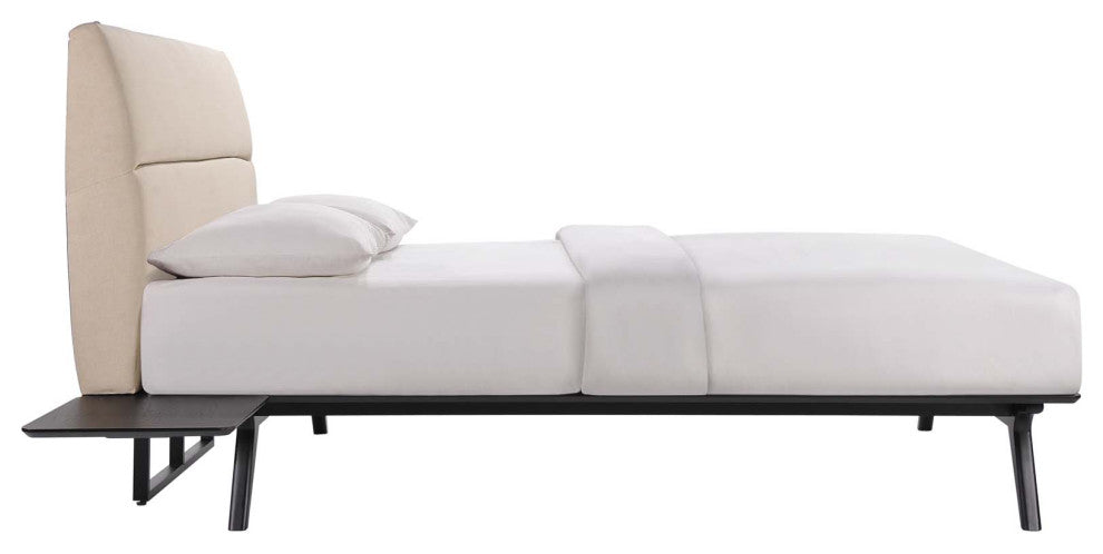 Black Beige Addison 3 Piece Queen Bedroom Set
