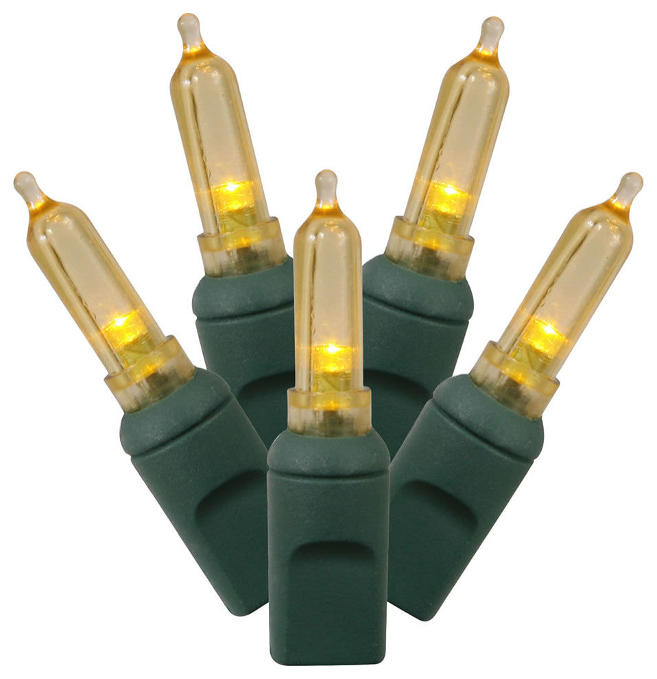 Vickerman X6G7507 50 Yellow Italian Led, 25' Christmas Single Mold Light Strand