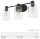 Hunter Lochemeade Noble Bronze 3 Light Vanity Wall Light Fixture