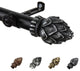 Bud Curtain Rod, Black, 120-170"