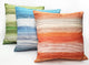 Sedona Stripes Orange Throw Pillow 20x20, with Polyfill Insert