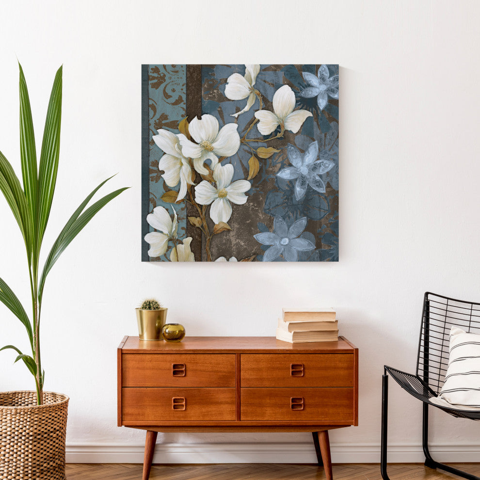 Peaceful Flowers 24x24 Canvas Wall Art