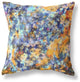 28" Orange Indigo Springtime Indoor Outdoor Throw Pillow