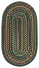 Capel Sherwood Forest Dark Green 0980_275 Braided Rugs - 9' 2" X 13' 2" Concentr