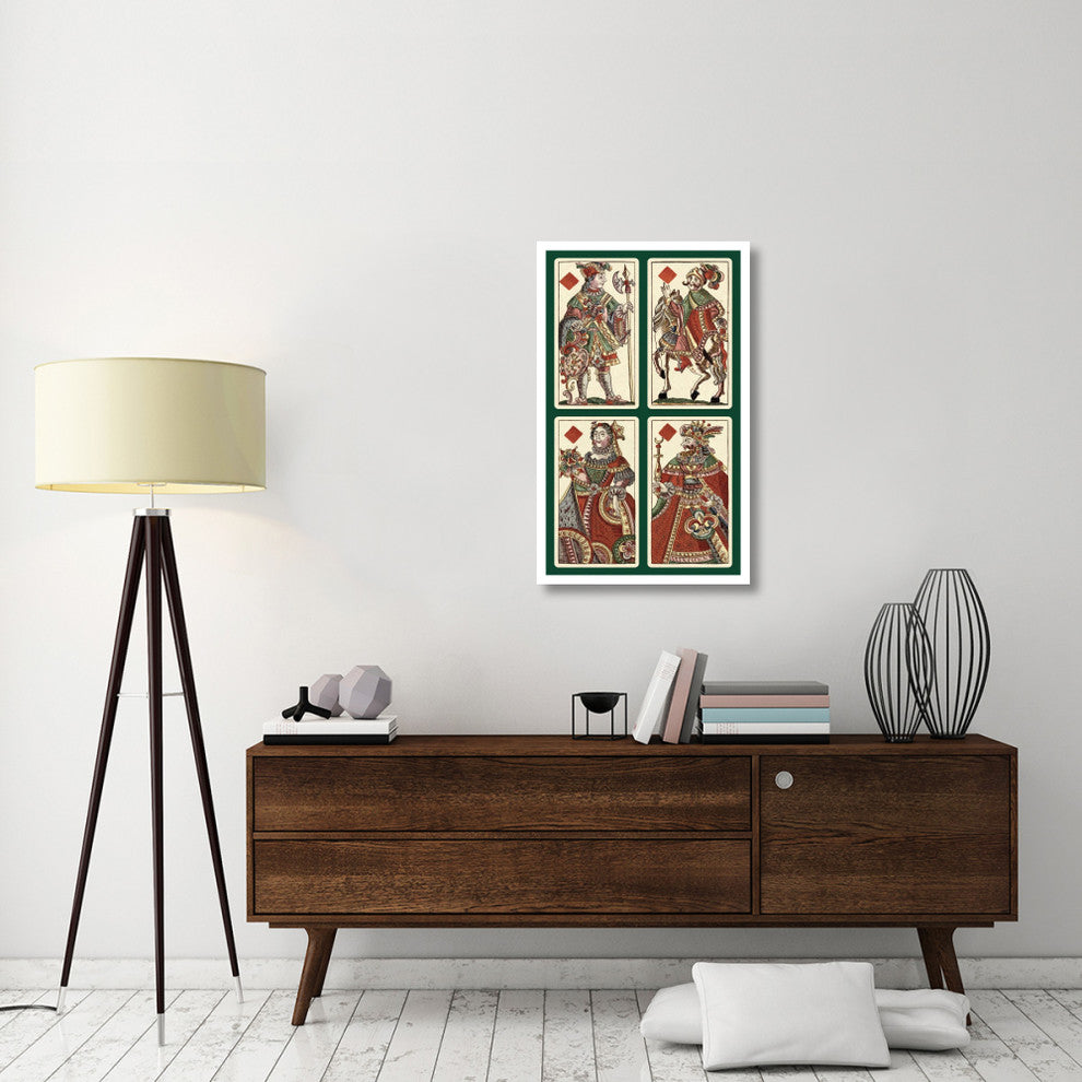"Diamonds (Bauern Hochzeit Deck)" Print by Andreas Benedictus GÃŒÂ¦bl, 24"x38"