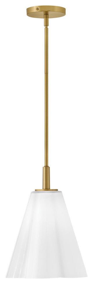 Lark Honey Small Pendant, Lacquered Brass