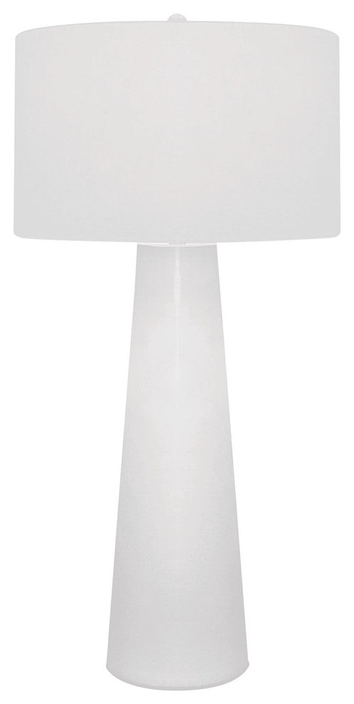 White Obelisk Table Lamp With Night Light