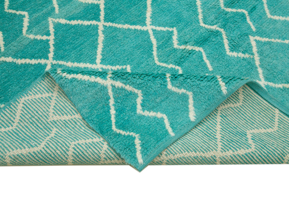 Rug N Carpet - Handmade Decorative 7' 6'' x 9' 4'' Moroccan Area Rug