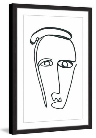"Crooked" Framed Painting Print, 24"x36"