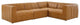 Bartlett Vegan Leather 4-Piece Sectional Sofa