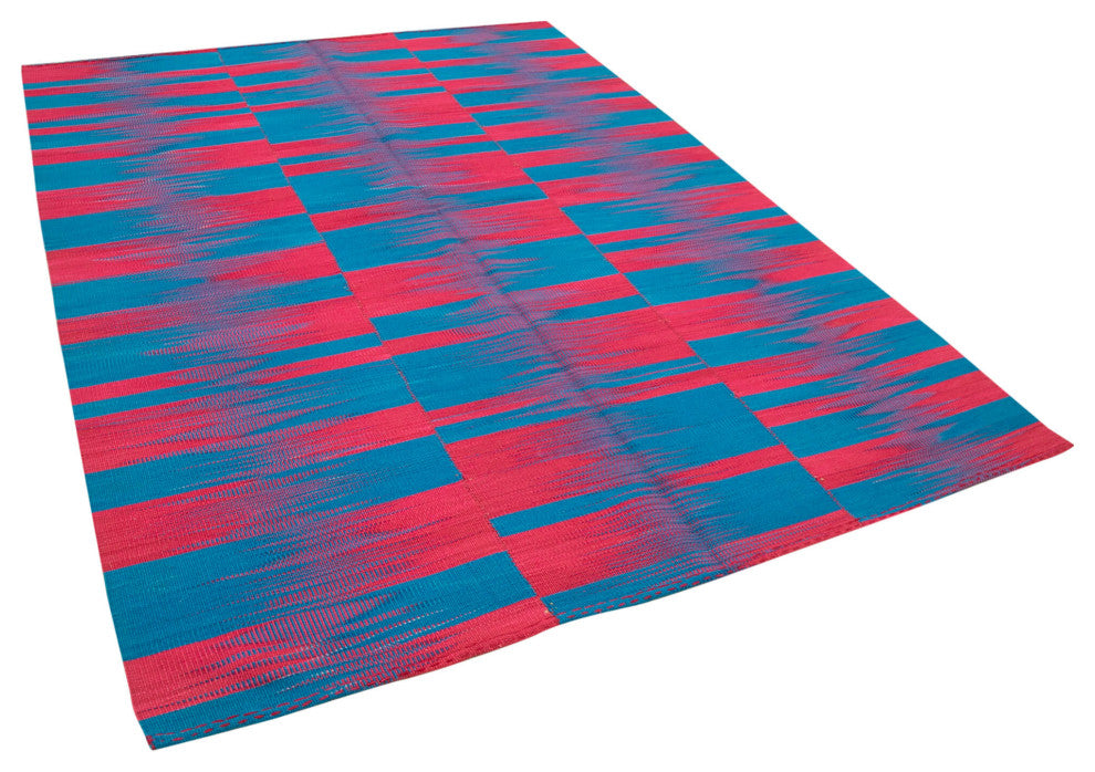 Rug N Carpet - Hand-knotted Oriental 6' 8'' x 9' 2'' Flatweave Wool Kilim Rug