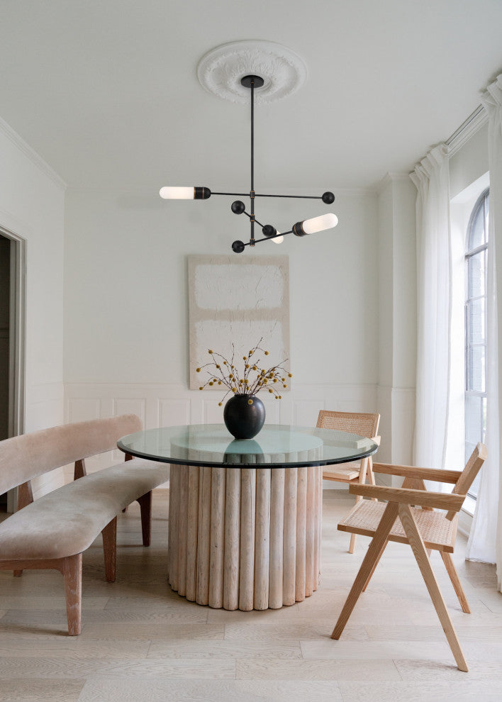 Crystorama Lighting Group CAP-8513 Capsule 3 Light 48"W LED - Matte Black /