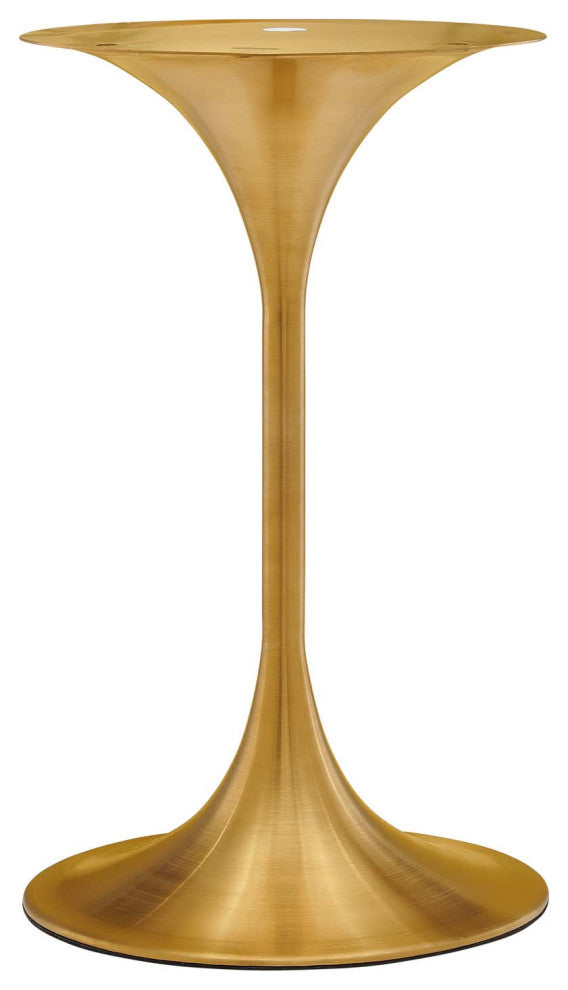 Lippa 20" Round Side Table, Gold White