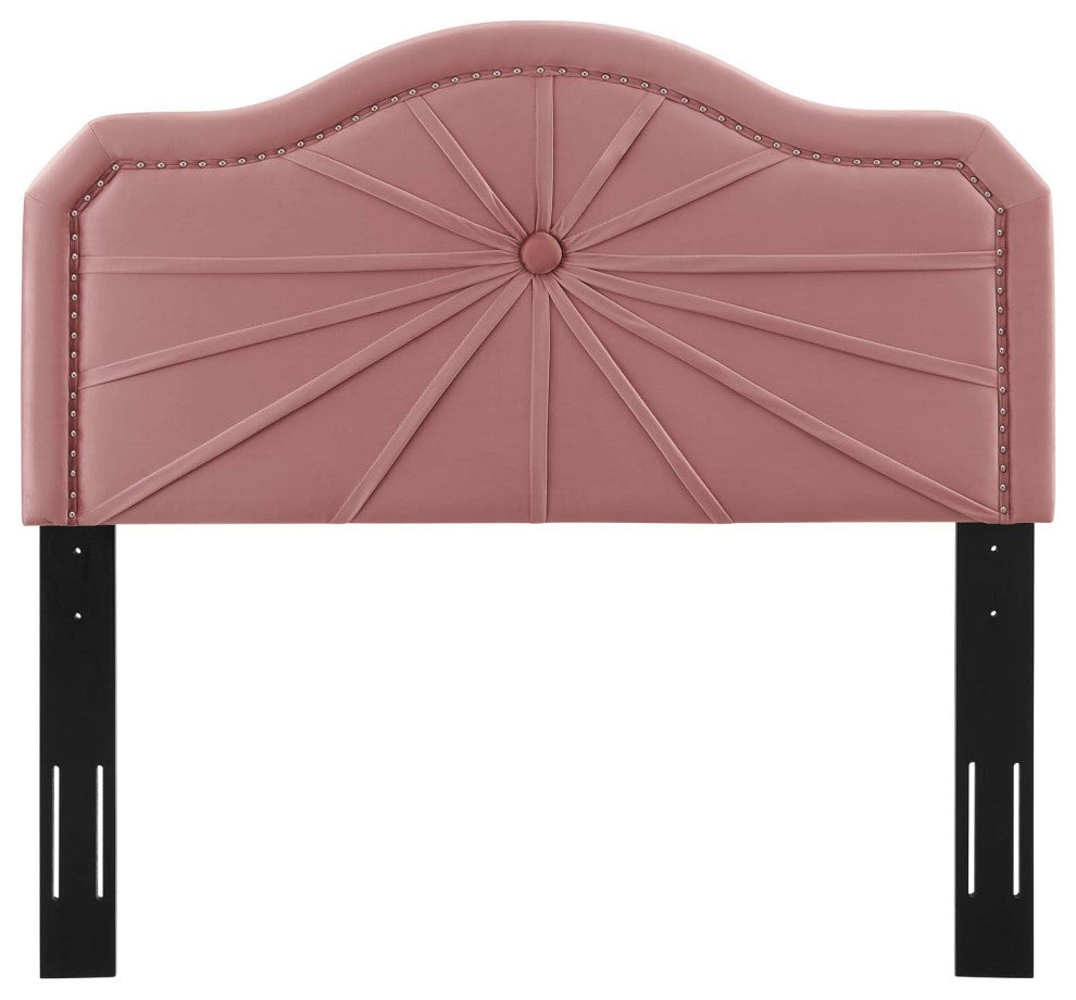 Headboard, Twin Size, Velvet, Pink, Modern Contemporary, Bedroom Master Suite