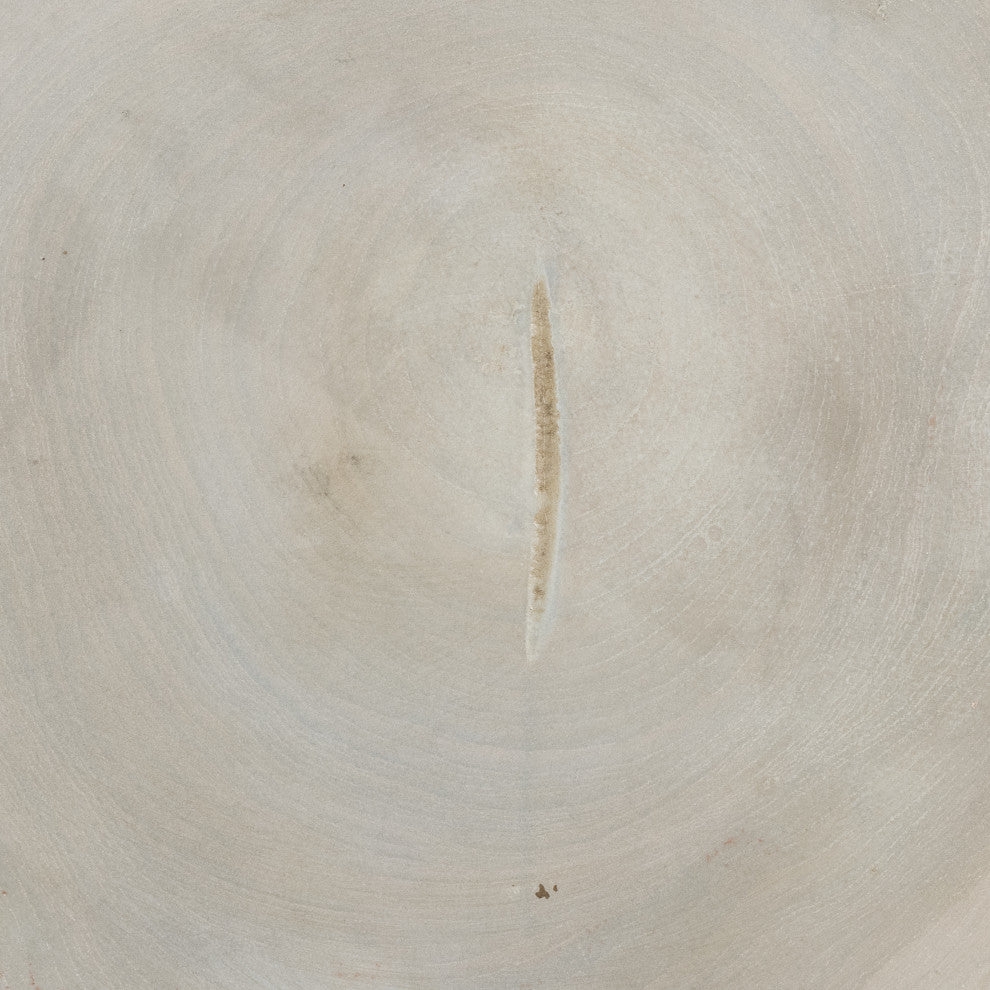 Petros Outdoor End Table-Ivory Teak