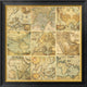 "Around the World I" Framed Canvas Giclee by Joannoo, 28x28"