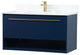 Elegant Decor Roman Bathroom Vanity Blue