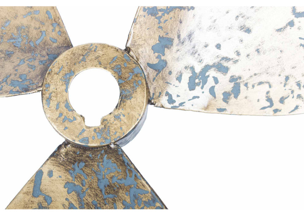 Industrial Propellers Wall Dcor Set of 2 - Gold