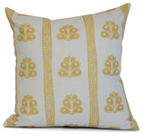 Gold Wacky Stripe, Geometric Print Pillow, 18"x18"