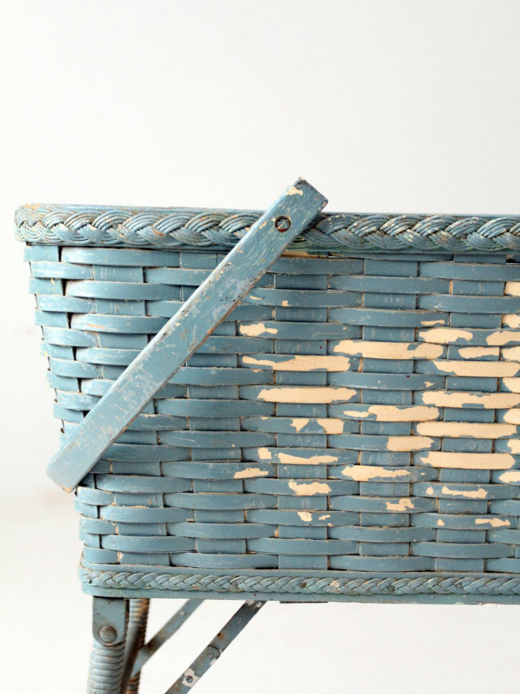Consigned, Antique Basket with Legs