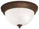 Kichler 2-Light Tannery Bronze Bowl Flush Mount