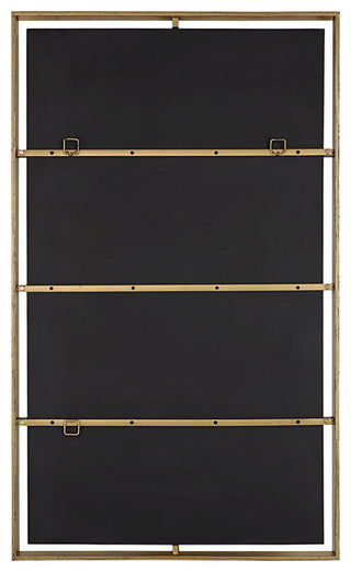 Uttermost 09754 Egon 29-7/8" W x 50" H Rectangular Framed - Warm Gold / Bronze