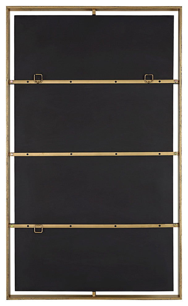 Uttermost 09754 Egon 29-7/8" W x 50" H Rectangular Framed - Warm Gold / Bronze