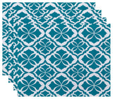 Ceylon, Geometric Print Placemat, Turquoise