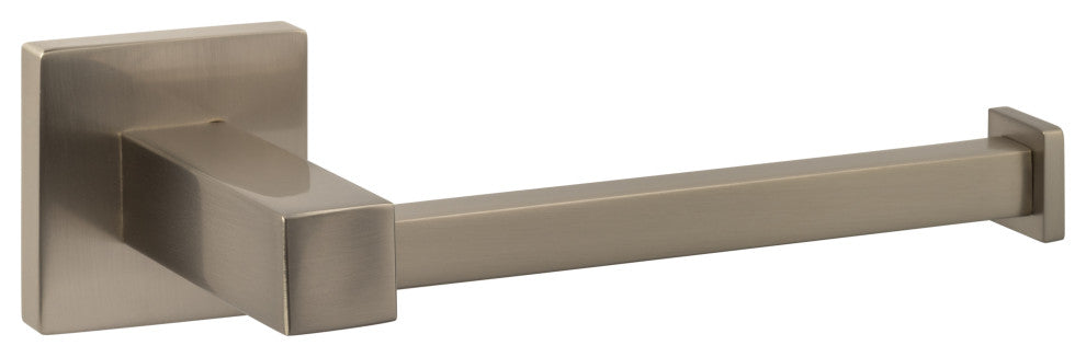 Vlora Bath Series, Single Post Toilet Paper Holder, Satin Nickel