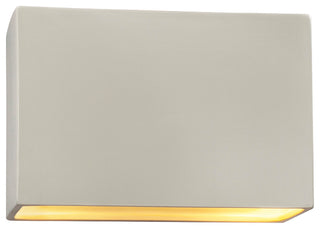 Ambiance Large ADA Wide Rectangle Wall, Closed Top, 12", Matte White/Gold