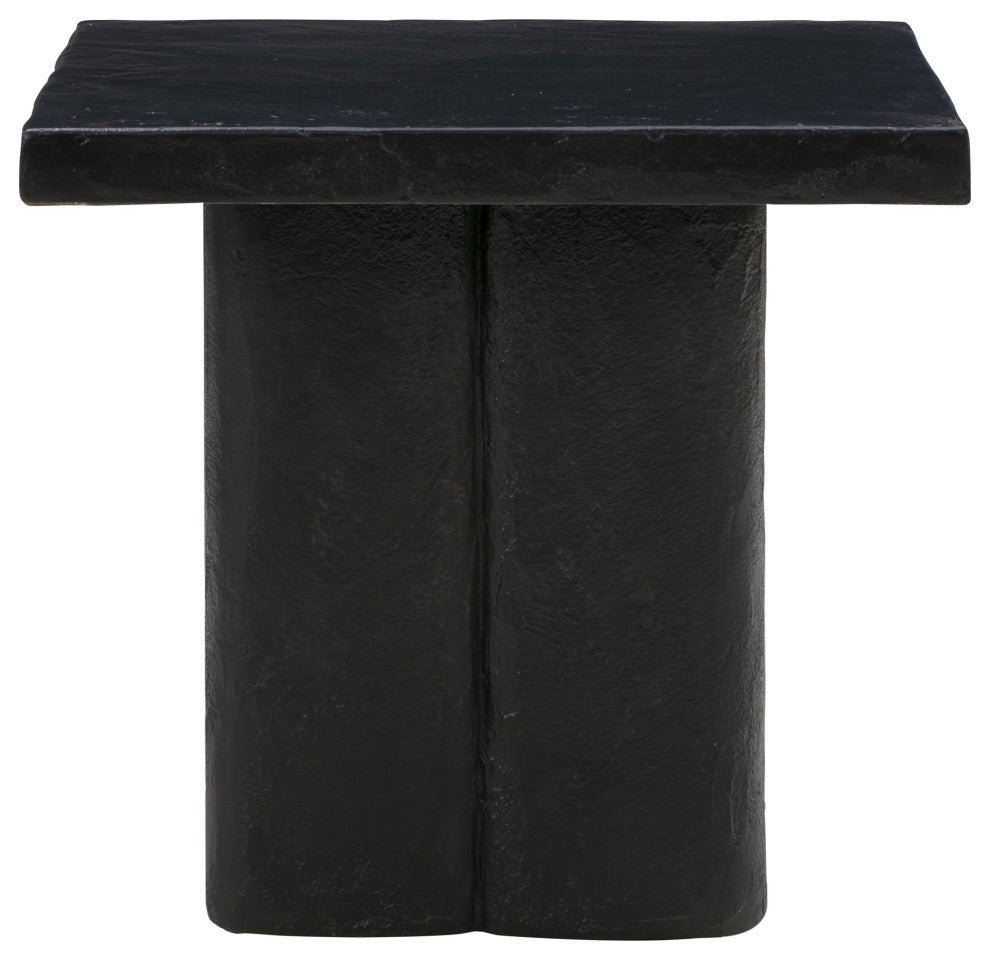 Kayla Black Concrete Side Table
