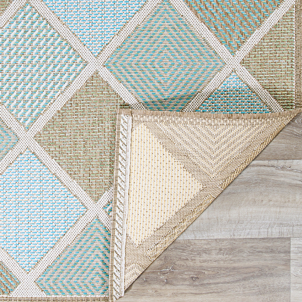 Couristan Monaco Meridian Indoor/Outdoor Area Rug, Multi, 5'3"x7'6"
