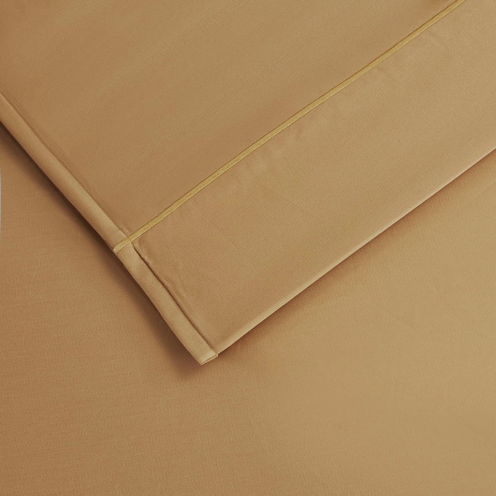 Madison Park 600 Thread Count Pima Cotton Sateen Sheet Set, Gold