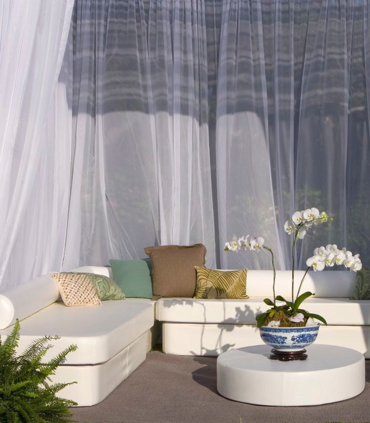 Cot Outdoor Resort Bed, Twin, Silver Pixel