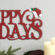 24"L Metal "HAPPY HOLIDAYS" Christmas Wall Decor