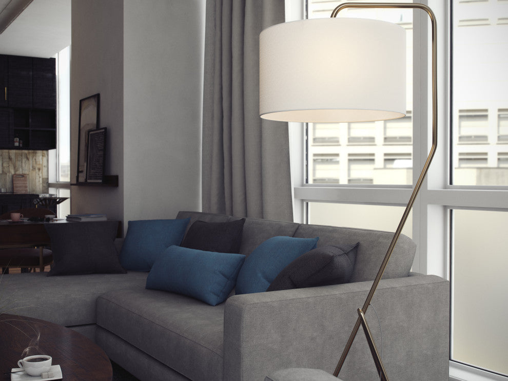 Kenroy 35341AB 1-Light Floor Lamp, Kaler