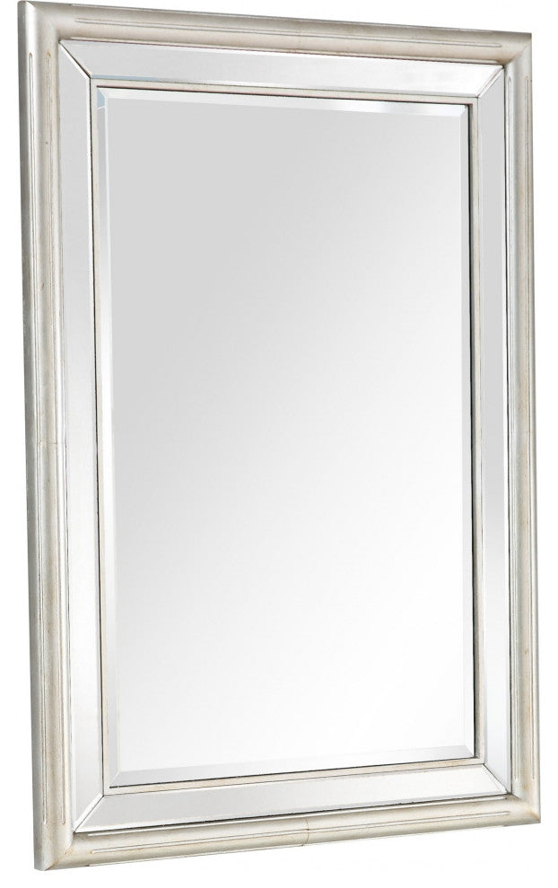 Silver Leaf Antiqued Mirror