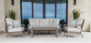 Laguna Stylish Aluminum Frame Spectrum Carbon Outdoor Sofa