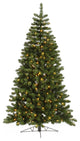 Vickerman 7.5' Grand Teton Half Artificial Christmas Tree, Warm White LED Lights