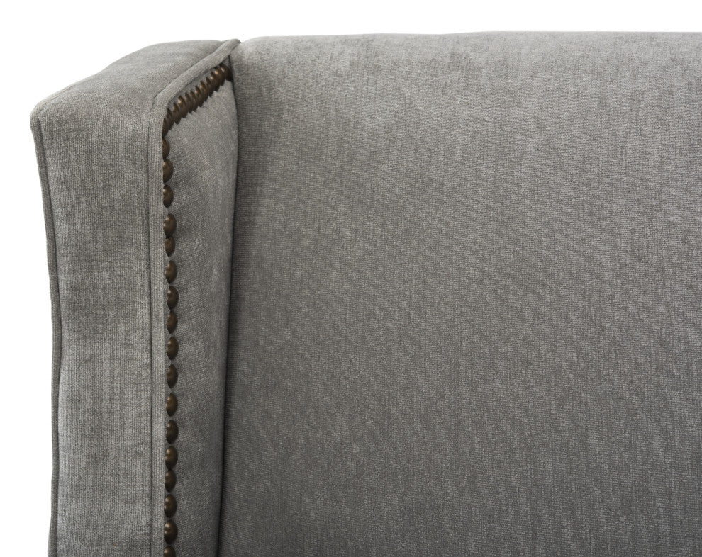 Safavieh Couture Vitali Studded Chaise, Grey